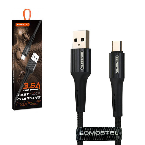 KABEL USB TYP-C 3.6A SOMOSTEL CZARNY 3600mAh QUICK CHARGER QC 3.0 1M POWERLINE SMS-BW06 IPHONE 15 IPHONE15 1 KABEL USB TYP-C 3.6A SOMOSTEL CZARNY 3600mAh QUICK CHARGER QC 3.0 1M POWERLINE SMS-BW06 IPHONE 15 IPHONE15