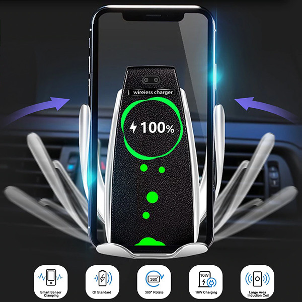 ECOBOX UCHWYT UNIWERSLANY SAMOCHODOWY AUTOMATYCZNY CZARNY + ŁADOWARKA BEZPRZEWODOWA INDUKCYJNA 10W 5 ECOBOX UCHWYT UNIWERSLANY SAMOCHODOWY AUTOMATYCZNY CZARNY + ŁADOWARKA BEZPRZEWODOWA INDUKCYJNA 10W - obrazek 5