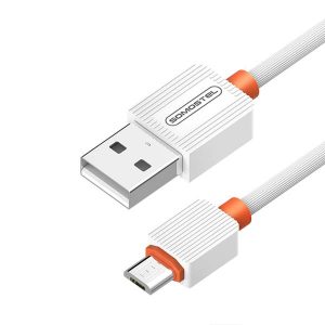 KABEL USB MICRO 2A SOMOSTEL BIAŁY 2000mAh QUICK CHARGER 1M POWERLINE SMS-BP03 6 zdj 5902012967683 2
