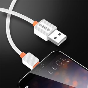 KABEL USB MICRO 2A SOMOSTEL BIAŁY 2000mAh QUICK CHARGER 1M POWERLINE SMS-BP03 7 zdj 5902012967683 3