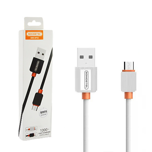 KABEL USB MICRO 2A SOMOSTEL BIAŁY 2000mAh QUICK CHARGER 1M POWERLINE SMS-BP03 1 KABEL USB MICRO 2A SOMOSTEL BIAŁY 2000mAh QUICK CHARGER 1M POWERLINE SMS-BP03