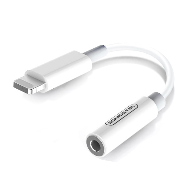 ADAPTER HF IPHONE SOMOSTEL BIAŁY SMS-BZ01 AUDIO JACK 3959 CHIPSET 2 ADAPTER HF IPHONE SOMOSTEL BIAŁY SMS-BZ01 AUDIO JACK 3959 CHIPSET - obrazek 2