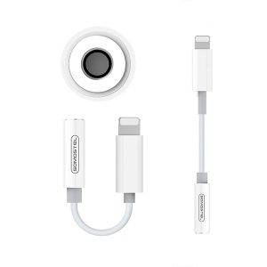 ADAPTER HF IPHONE SOMOSTEL BIAŁY SMS-BZ01 AUDIO JACK 3959 CHIPSET 8 zdj 5902012967744 3