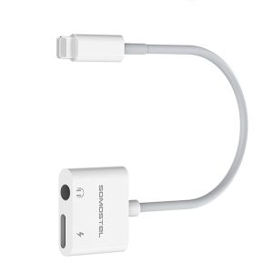 ADAPTER HF IPHONE SOMOSTEL BIAŁY SMS-BZ03 AUDIO JACK + ZASILANIE VER BT 8 zdj 5902012968338 2