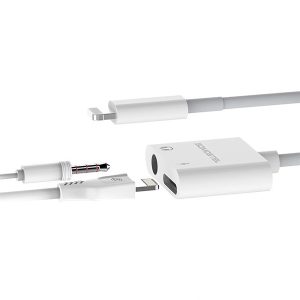 ADAPTER HF IPHONE SOMOSTEL BIAŁY SMS-BZ03 AUDIO JACK + ZASILANIE VER BT 9 zdj 5902012968338 3