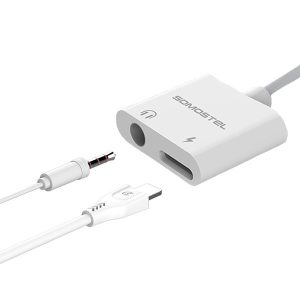 ADAPTER HF IPHONE SOMOSTEL BIAŁY SMS-BZ03 AUDIO JACK + ZASILANIE VER BT 10 zdj 5902012968338 4