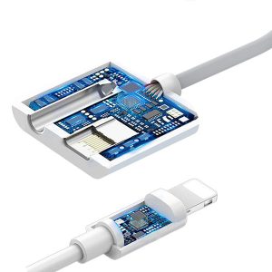ADAPTER HF IPHONE SOMOSTEL BIAŁY SMS-BZ03 AUDIO JACK + ZASILANIE VER BT 11 zdj 5902012968338 5