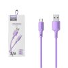 SOMOSTEL KABEL USB MICRO 3A FIOLETOWY 3100mAh QUICK CHARGER 1.2M POWERLINE SMS-BP06 MACARON 11 zdj 5902012968901
