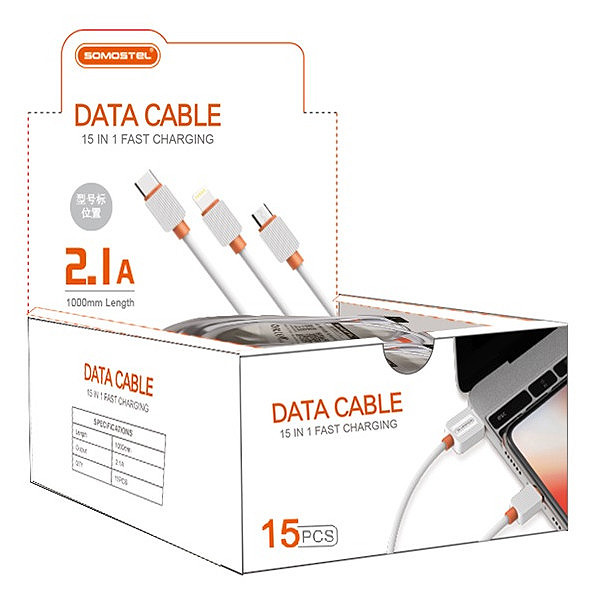 KABEL USB IPHONE 2A SOMOSTEL CZARNY 2000mAh QUICK CHARGER 1M POWERLINE SMS-BP03 15SZT PREZENTER 1 KABEL USB IPHONE 2A SOMOSTEL CZARNY 2000mAh QUICK CHARGER 1M POWERLINE SMS-BP03 15SZT PREZENTER