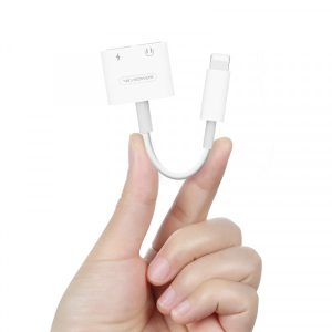 ADAPTER HF IPHONE SOMOSTEL BIAŁY SMS-BZ05 AUDIO IPHONE + ZASILANIE 8 zdj 5902012969076 3