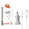 ŁADOWARKA SAMOCHODOWA 3A + KABEL IPHONE BIAŁA SOMOSTEL 3100mA SMS-A43 QUICK CHARGE QC 3.0 12 zdj 5902012969090