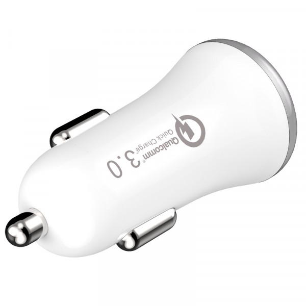 ŁADOWARKA SAMOCHODOWA 3A BIAŁA SOMOSTEL 3100mA QUICK CHARGE QC 3.0 SMS-A46 2 ŁADOWARKA SAMOCHODOWA 3A BIAŁA SOMOSTEL 3100mA QUICK CHARGE QC 3.0 SMS-A46 - obrazek 2