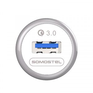 ŁADOWARKA SAMOCHODOWA 3A BIAŁA SOMOSTEL 3100mA QUICK CHARGE QC 3.0 SMS-A46 8 zdj 5902012969120 2