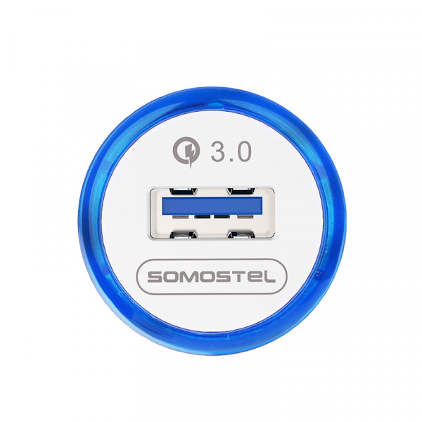 ŁADOWARKA SAMOCHODOWA 3A BIAŁA SOMOSTEL 3100mA QUICK CHARGE QC 3.0 SMS-A46 6 ŁADOWARKA SAMOCHODOWA 3A BIAŁA SOMOSTEL 3100mA QUICK CHARGE QC 3.0 SMS-A46 - obrazek 6