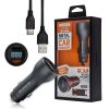 ŁADOWARKA SAMOCHODOWA 5A SZARY MIERNIK + KABEL TYP-C SOMOSTEL 30W 2XUSB DUAL SMS-A89 QUICK CHARGE QC 3.0 ALUMINIUM 6 zdj 5902012969915