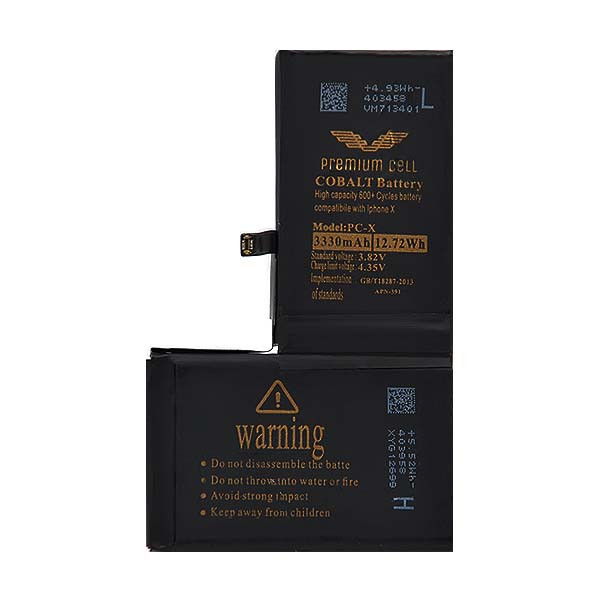 BATERIA PREMIUM CELL COBALT IPHONE X 3330mAh 600+ CYCLES 3 BATERIA PREMIUM CELL COBALT IPHONE X 3330mAh 600+ CYCLES - obrazek 3