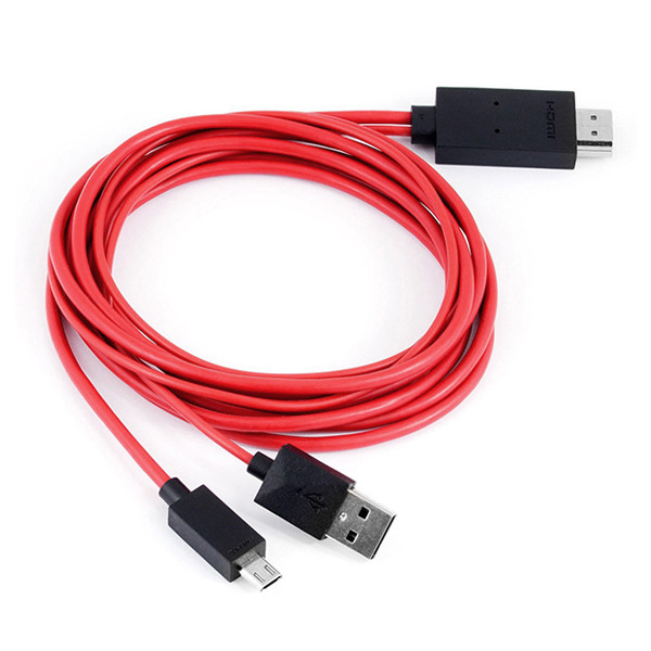 ADAPTER KABEL MHL MICRO USB DO HDMI TV PRZEJŚCIÓWKA FullHD 4 ADAPTER KABEL MHL MICRO USB DO HDMI TV PRZEJŚCIÓWKA FullHD - obrazek 4