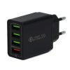 ECONOMY ŁADOWARKA SIECIOWA 3A CZARNA QUICK 3.0 FAST CHARGER 3100mA 4XUSB 25W 10 zdj 5904238705490
