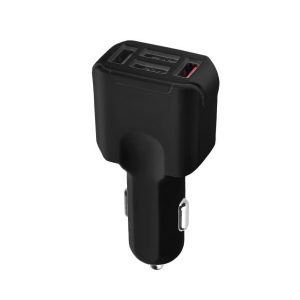 ŁADOWARKA SAMOCHODOWA 4 X USB 3A CZARNA FAST CHARGER QUICK 4XUSB 3.0 FASTON 3000mA 7 zdj 5904238709009 2