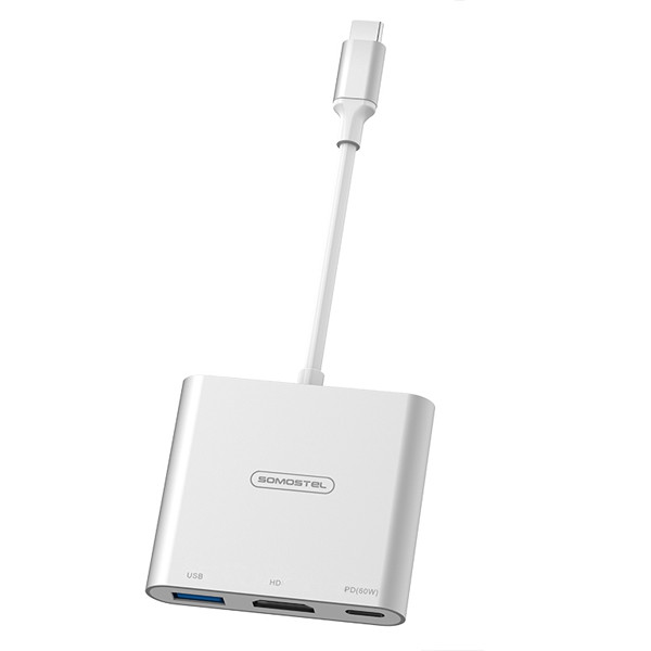 ADAPTER HOST USB-C SOMOSTEL SMS-BZ07 PD 60W 1XTYP-C 1XUSB 1XHDMI DEX HUB 2 ADAPTER HOST USB-C SOMOSTEL SMS-BZ07 PD 60W 1XTYP-C 1XUSB 1XHDMI DEX HUB - obrazek 2