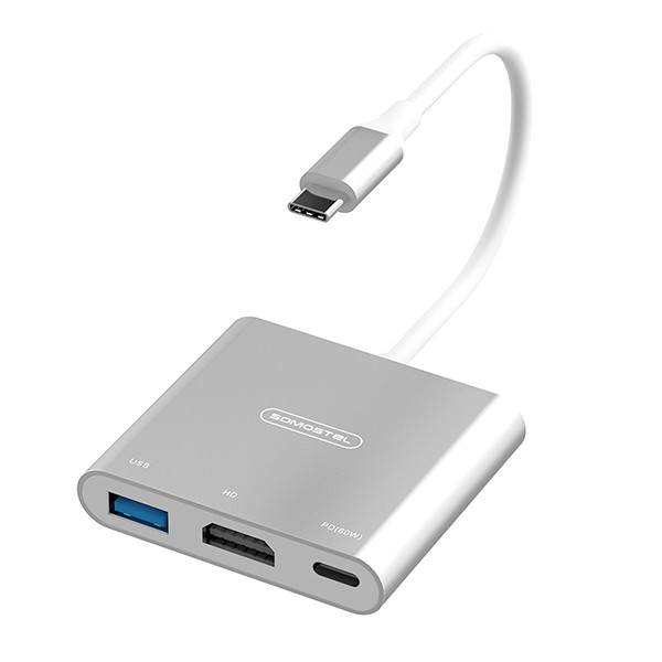 ADAPTER HOST USB-C SOMOSTEL SMS-BZ07 PD 60W 1XTYP-C 1XUSB 1XHDMI DEX HUB 3 ADAPTER HOST USB-C SOMOSTEL SMS-BZ07 PD 60W 1XTYP-C 1XUSB 1XHDMI DEX HUB - obrazek 3