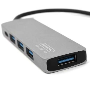 ADAPTER HOST USB-C SOMOSTEL SMS-BZ09 DEX PD 60W 1XTYP-C 1XUSB 3.0 3XUSB 2.0 10 zdj 5904238713297 4
