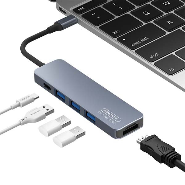 ADAPTER HOST USB SOMOSTEL SMS-BZ08 PD 60W 1XTYP-C 2XUSB 2.0 1XUSB 3.0 1xHDMI DEX HUB 6 ADAPTER HOST USB SOMOSTEL SMS-BZ08 PD 60W 1XTYP-C 2XUSB 2.0 1XUSB 3.0 1xHDMI DEX HUB - obrazek 6
