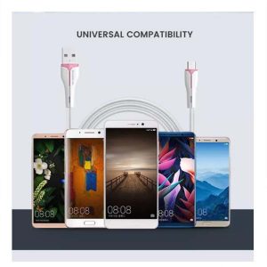 KABEL USB IPHONE 2,4A SOMOSTEL BIAŁY 2400mAh QUICK CHARGER 1M POWERLINE SMS-BP08 11 zdj 5904238713365 5