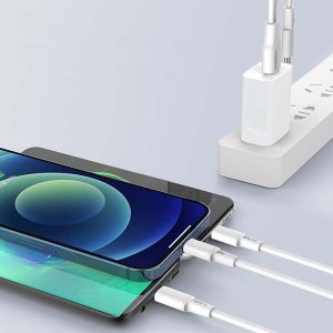 KABEL USB 3W1 SOMOSTEL BIAŁY 2,1A 10W QUICK CHARGER POWERLINE PD SMS-BT14 11 zdj 5904238713464 5