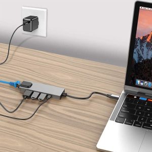 ECOBOX ADAPTER TYP-C ROZDZIELACZ HDMI + TYP-C + USB + RJ45 DEX 9 zdj 5904238713976 4