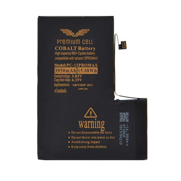 BATERIA PREMIUM CELL COBALT IPHONE 12 PRO MAX 3950mAh 600+ CYCLES 3 BATERIA PREMIUM CELL COBALT IPHONE 12 PRO MAX 3950mAh 600+ CYCLES - obrazek 3