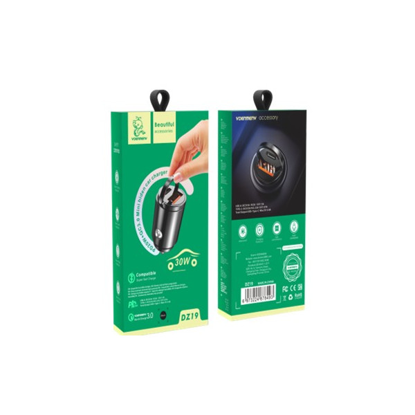 DENMEN ŁADOWARKA SAMOCHODOWA 2X USB DZ19 2 DENMEN ŁADOWARKA SAMOCHODOWA 2X USB DZ19 - obrazek 2