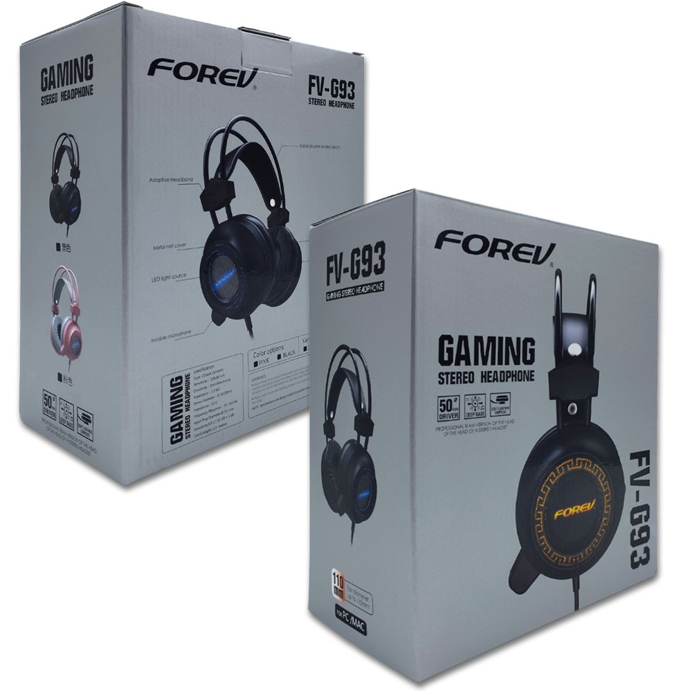 FOREV SŁUCHAWKI Z MIKROFONEM GAMING FV-G93 USB 2 FOREV SŁUCHAWKI Z MIKROFONEM GAMING FV-G93 USB - obrazek 2