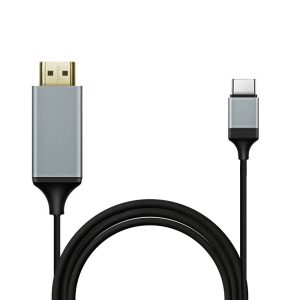 ECONOMY KABEL TYP-C 3.1 DO HDMI 4K 60Hz MHL WZMACNIANY 1,8M CZARNY 3 zdj 5904238717370 1