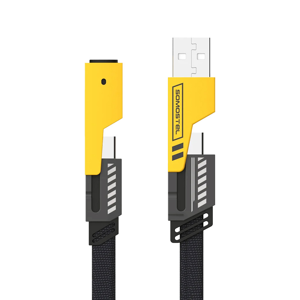 SOMOSTEL KABEL USB 4W1 CZARNY 3,1A 65W QUICK CHARGER POWERLINE PD SMS-BJ15 2 SOMOSTEL KABEL USB 4W1 CZARNY 3,1A 65W QUICK CHARGER POWERLINE PD SMS-BJ15 - obrazek 2