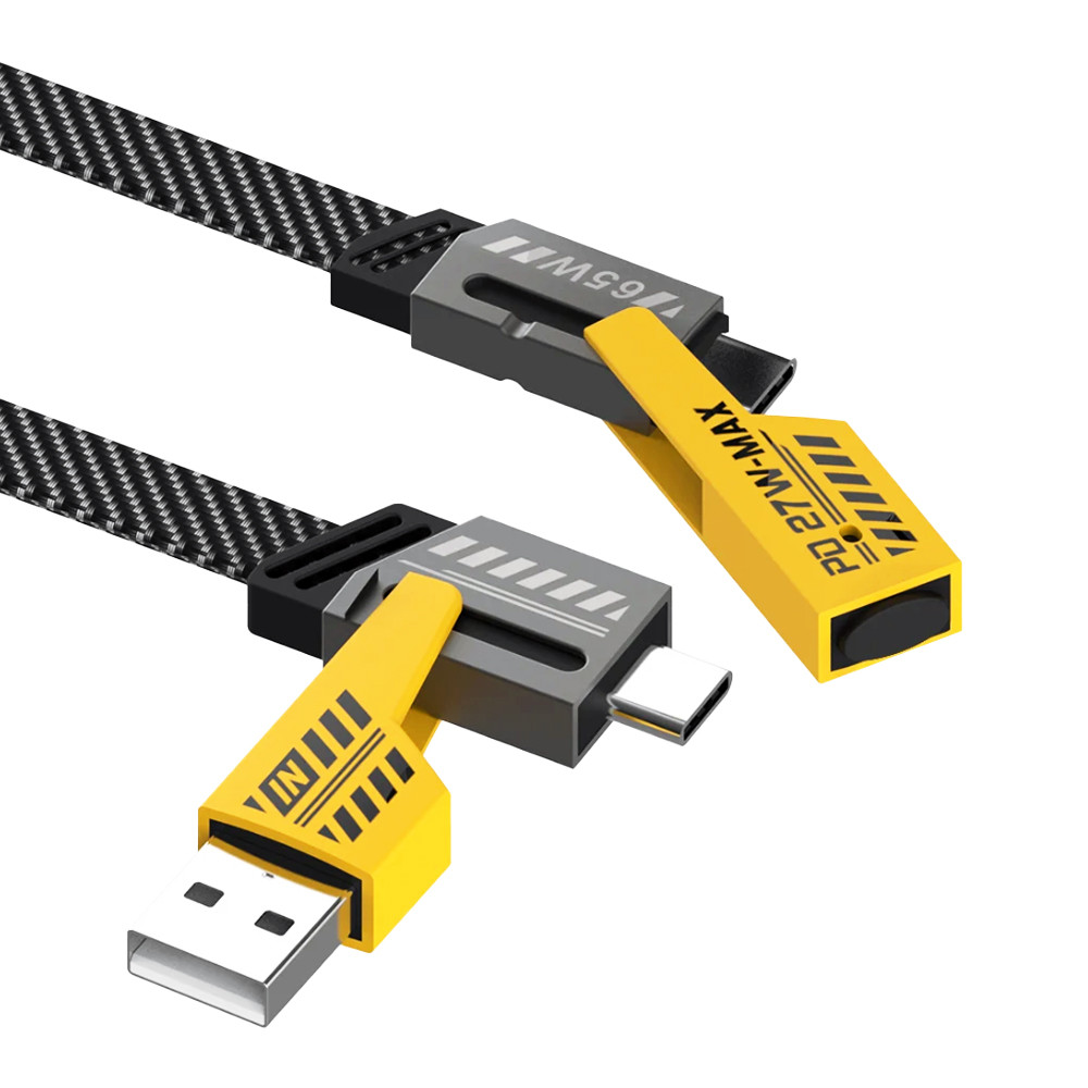 SOMOSTEL KABEL USB 4W1 CZARNY 3,1A 65W QUICK CHARGER POWERLINE PD SMS-BJ15 5 SOMOSTEL KABEL USB 4W1 CZARNY 3,1A 65W QUICK CHARGER POWERLINE PD SMS-BJ15 - obrazek 5
