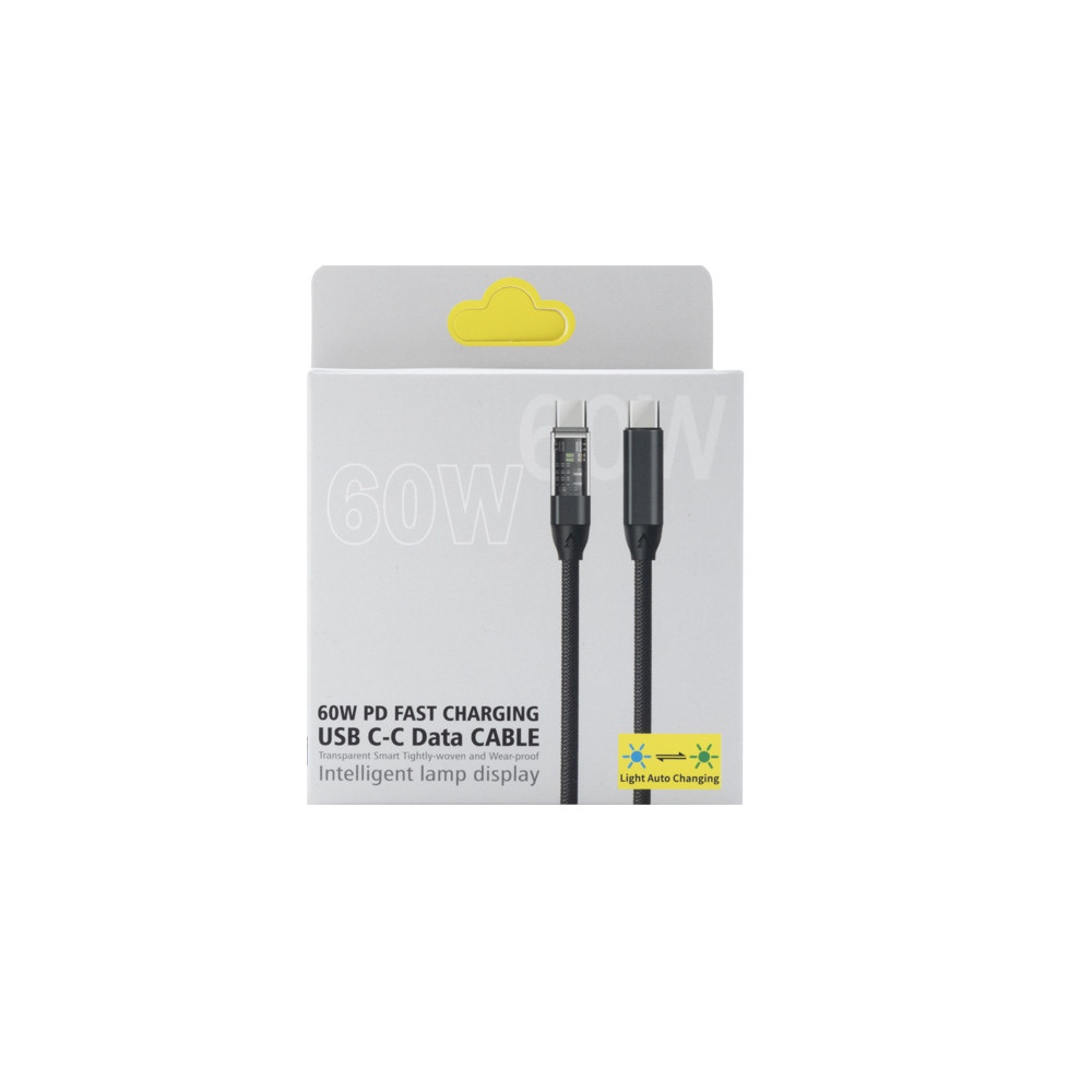 ECOBOX KABEL SZYBKIEGO ŁADOWANIA USB PD TYP-C DO TYP-C 60W CZARNY USB 3.0 3 ECOBOX KABEL SZYBKIEGO ŁADOWANIA USB PD TYP-C DO TYP-C 60W CZARNY USB 3.0 - obrazek 3