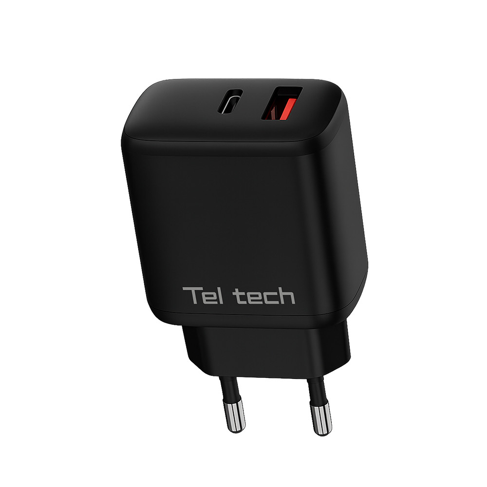 TELTECH ŁADOWARKA SIECIOWA GAN 45W USB+TYP-C CZARNY PD TCH-03 3 TELTECH ŁADOWARKA SIECIOWA GAN 45W USB+TYP-C CZARNY PD TCH-03 - obrazek 3