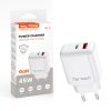 TELTECH ŁADOWARKA SIECIOWA GAN 45W BIAŁY USB+TYP-C TCH-03 10 zdj 5904238720905