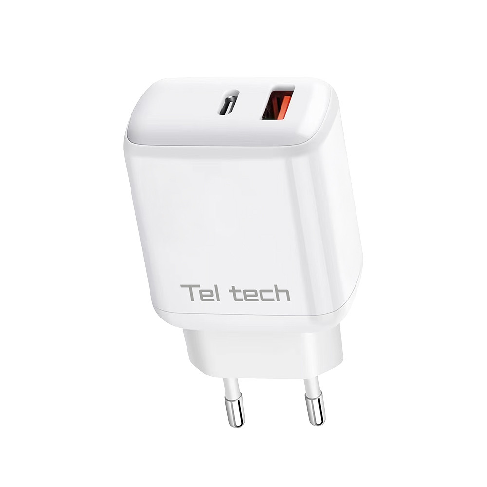 TELTECH ŁADOWARKA SIECIOWA GAN 45W BIAŁY USB+TYP-C TCH-03 3 TELTECH ŁADOWARKA SIECIOWA GAN 45W BIAŁY USB+TYP-C TCH-03 - obrazek 3