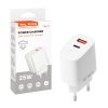 TELTECH ŁADOWARKA SIECIOWA 25W BIAŁY USB+TYP-C TCH-02 2 zdj 5904238720943
