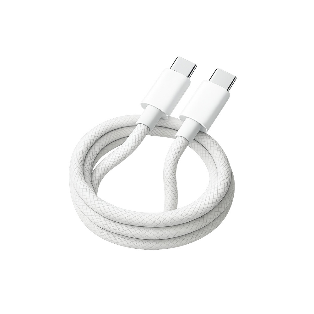 TELTECH KABEL USB PD TYP-C DO TYP-C PD 60W BIAŁY OPLOT 1M TCA-06 2 TELTECH KABEL USB PD TYP-C DO TYP-C PD 60W BIAŁY OPLOT 1M TCA-06 - obrazek 2