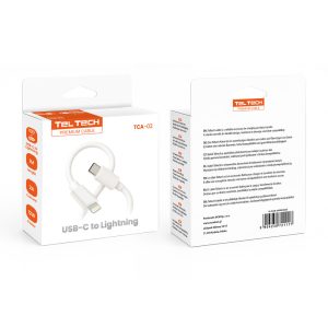 TELTECH KABEL USB PD TYP-C DO LIGHTNING 12W 2A BIAŁY 1M TCA-02 7 zdj 5904238721117 3