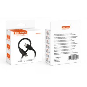 TELTECH KABEL USB PD TYP-C DO TYP-C 3A CZARNY 1M TCA-02 7 zdj 5904238721131 3