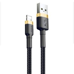 KABEL USB LIGHTNING BASEUS CAFULE 2.4A 1M (ZŁOTO-CZARNY) 8 zdj 6953156274990 2