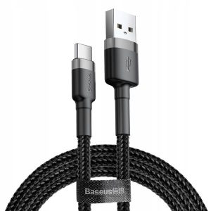 KABEL USB DO TYP-C BASEUS CAFULE 3A 1M (SZARO-CZARNY) 7 zdj 6953156278202 1