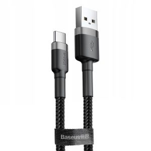 KABEL USB DO TYP-C BASEUS CAFULE 3A 1M (SZARO-CZARNY) 8 zdj 6953156278202 2