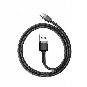 KABEL USB DO TYP-C BASEUS CAFULE 3A 1M (SZARO-CZARNY) 11 zdj 6953156278202 5