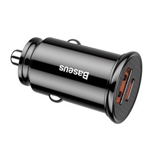 ŁADOWARKA SAMOCHODOWA BASEUS CIRCULAR PD QC4.0+ 5A 30W (CZARNA) 8 zdj 6953156286535 2