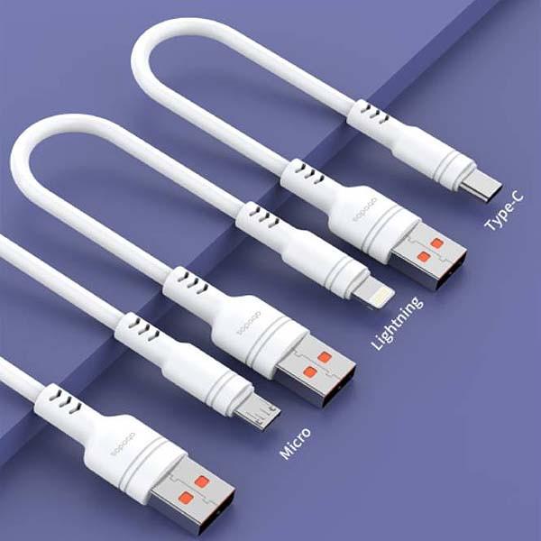 ABADOS KABEL USB MICRO USB BIAŁY 30CM 5A BOX 3 ABADOS KABEL USB MICRO USB BIAŁY 30CM 5A BOX - obrazek 3